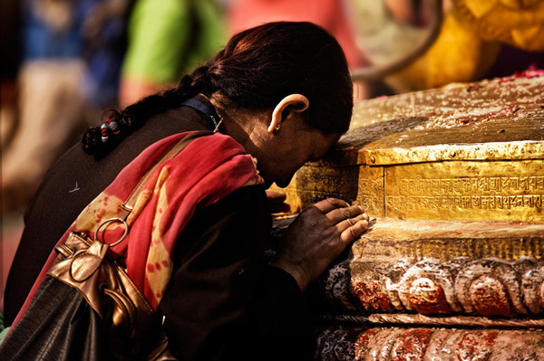 Hope at a temple, Nepal. Copyright Aloha Lavina.