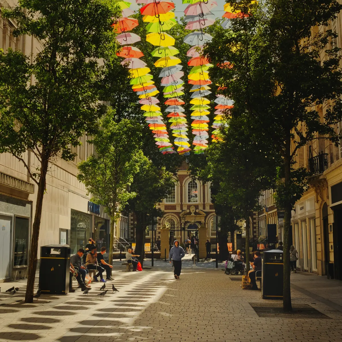 colorful umbrellas