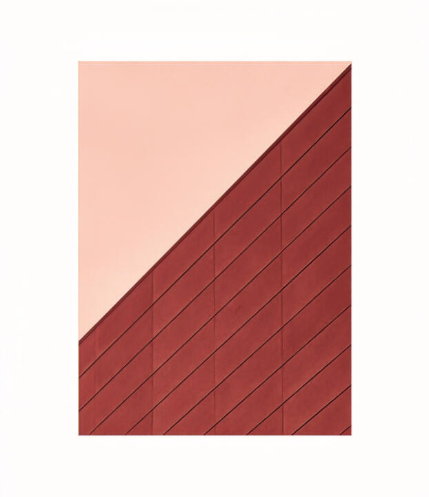pink and red minimal wall
