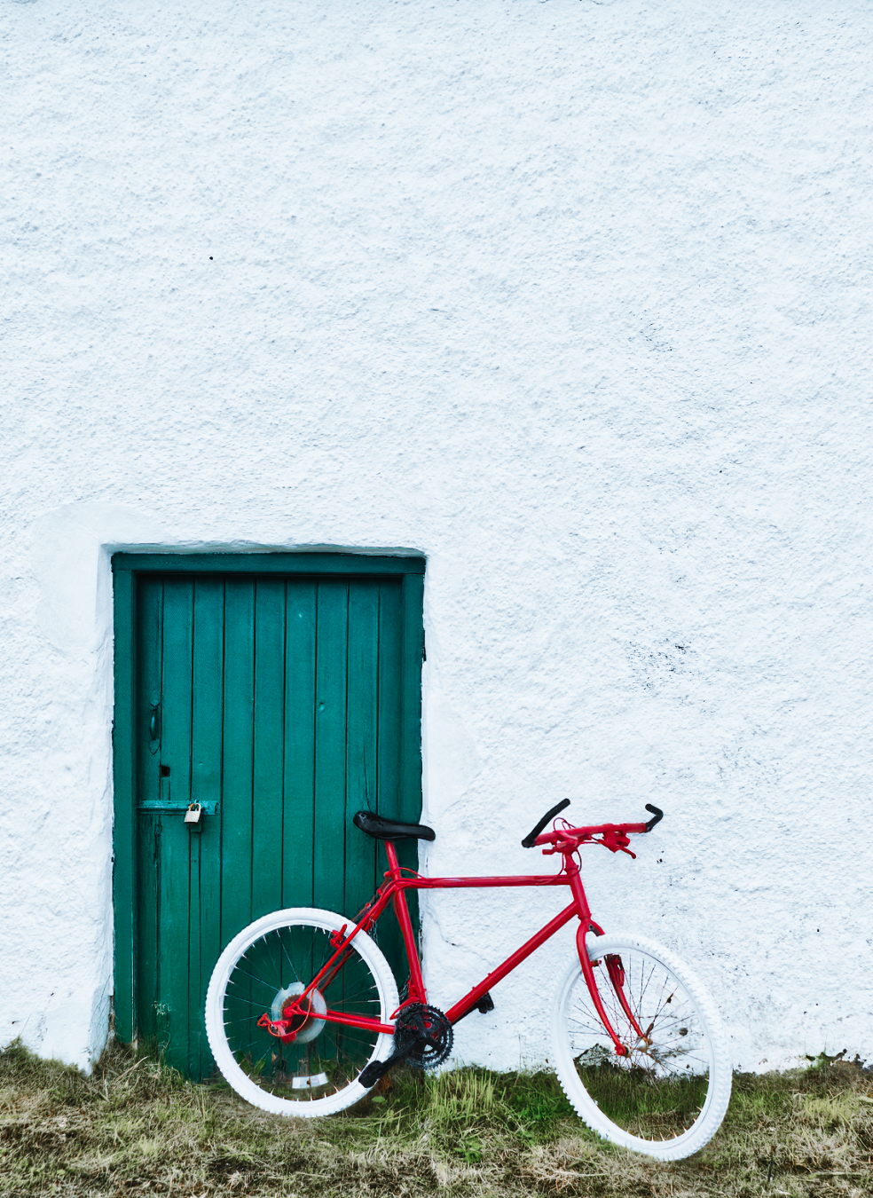 red bicycle