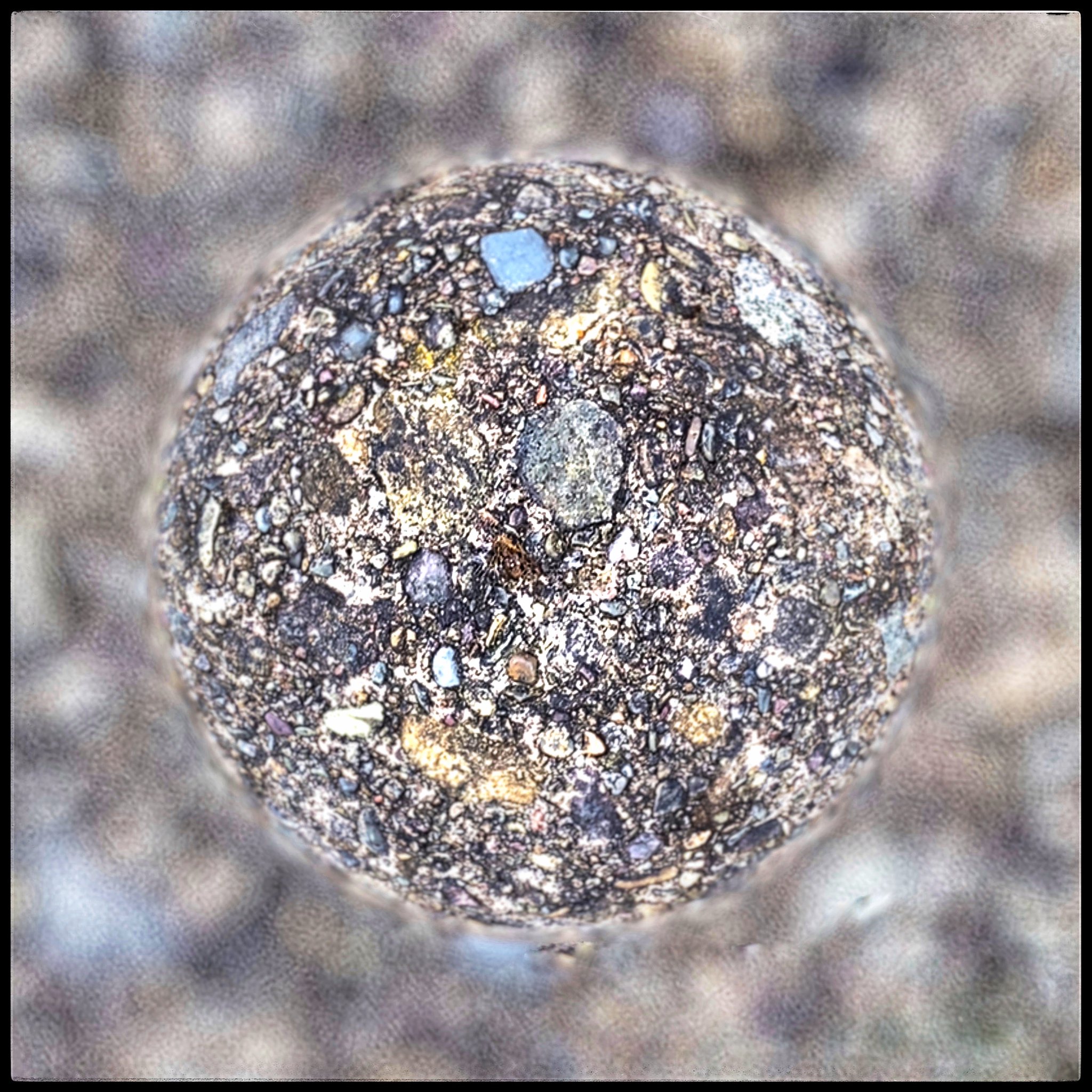 stone sphere closeup