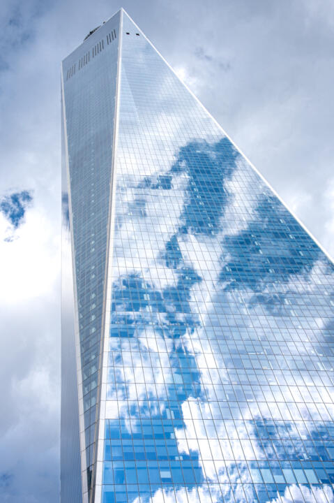 glassy skyscraper
