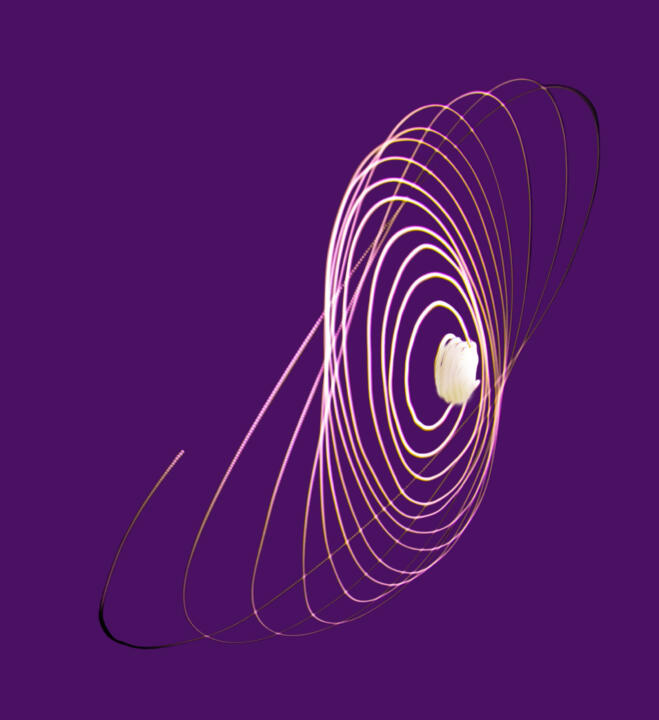 simple physiogram purple background