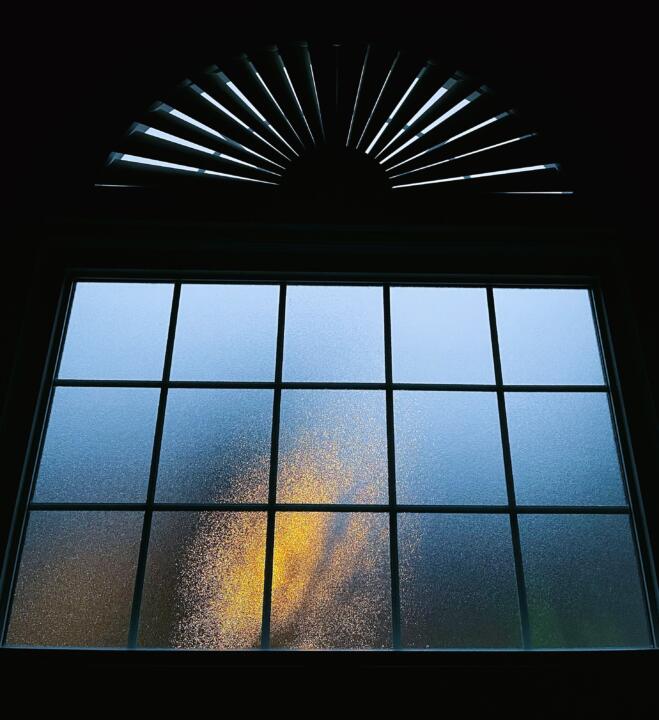 window with frosted glass