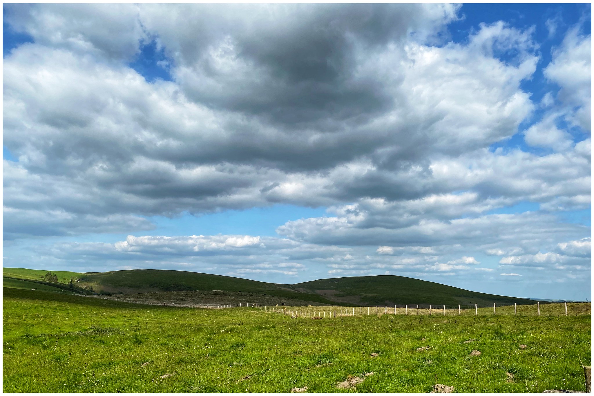 landscape with thick clouds