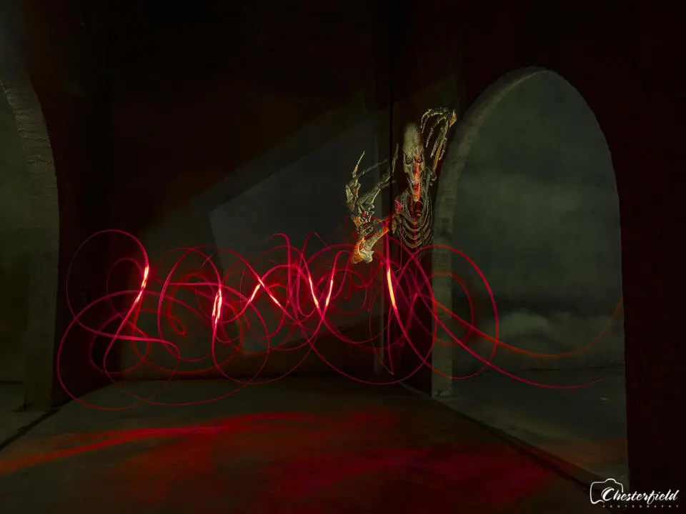 light painting horror