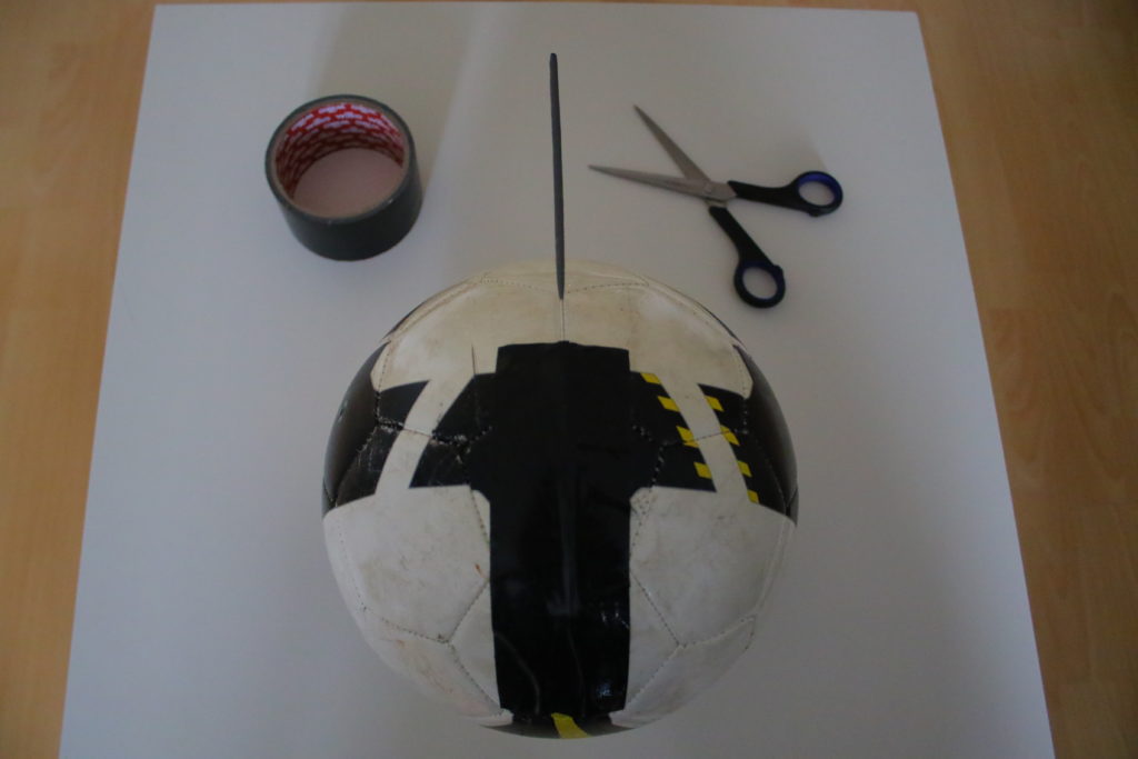 duct tape and ball