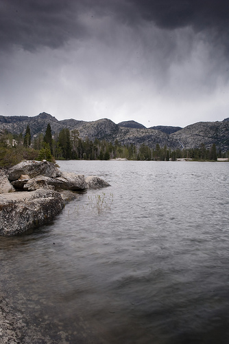 Vernon Lake and distant thunderstorms I