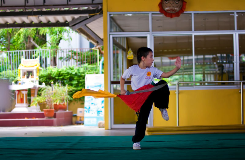 Shaolin kungfu student