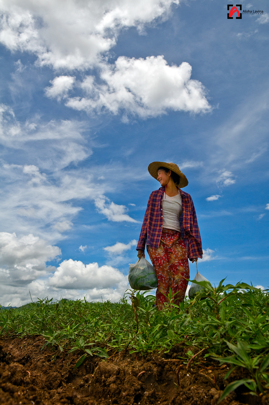 Smiling woman by Aloha Lavina. All rights reserved.