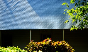 a house with a solar panel