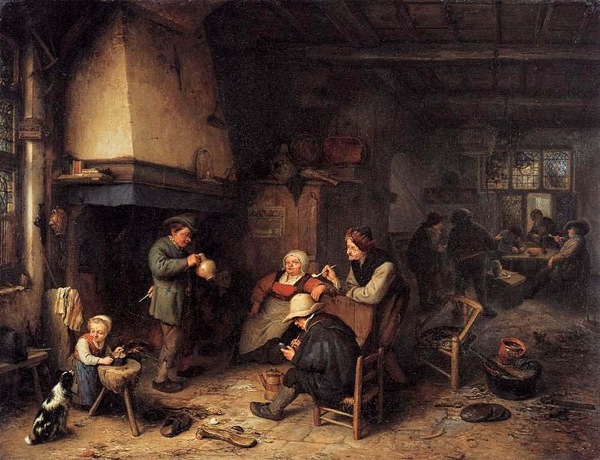 Peasants in an Interior 1661 Adriaen van Ostade