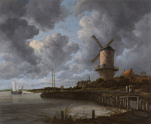 The Windmill at Wijk bij Duurstede 1670 Ruisdael [Public domain], by Jacob Isaakszoon van Ruisdael (1628/1629–1682)