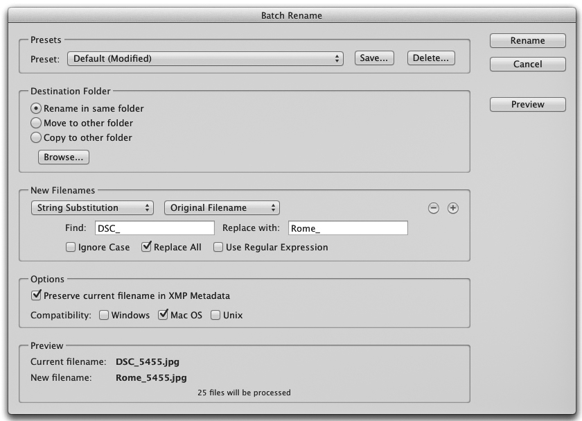 The Batch Rename tool.
