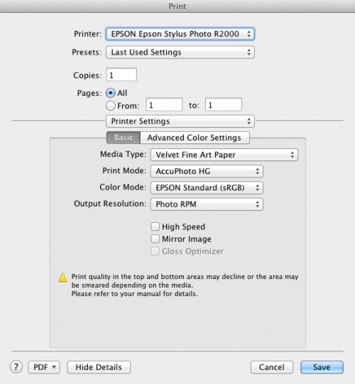 Optimize your print settings