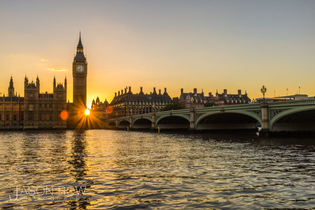 The Houses of Parliament at Sunset