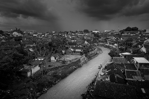 storm and volcano