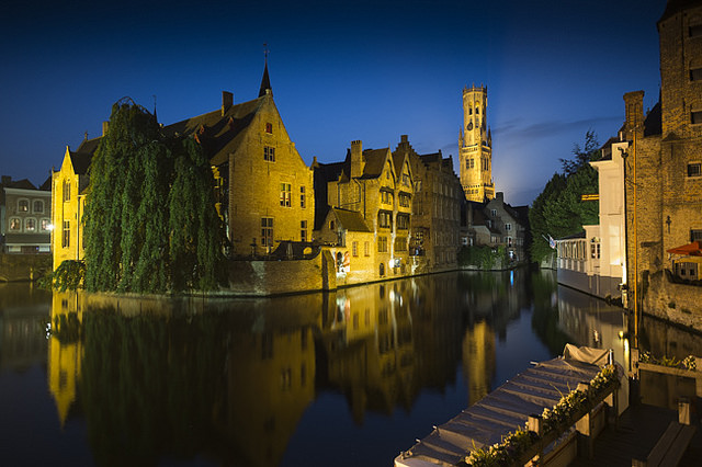 Bruges Belfry in the Evening