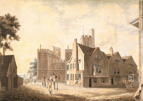 A View of the Archbishop's Palace, Lambeth; J. M. W. Turner