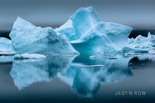 Blue Icebergs in Greenland