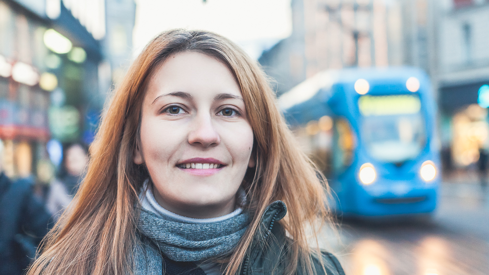 Classic portrait during blue hour. Photo by Dzvonko Petrovski. All rights reserved.