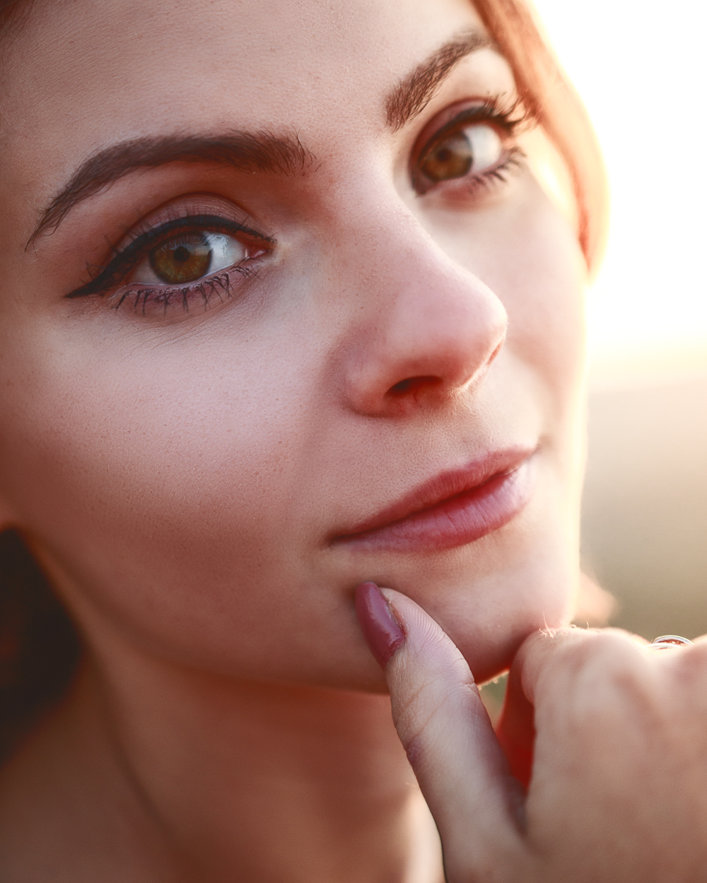 Classic close up portrait during golden hour. Photo by Dzvonko Petrovski. All rights reserved.