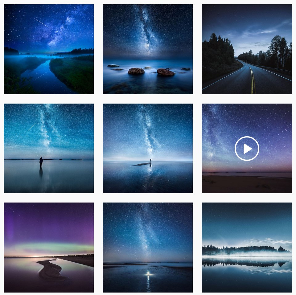 A screencap from the profile of Mikko Lagerstedt. It is a perfect example of keeping a proper story and flow.