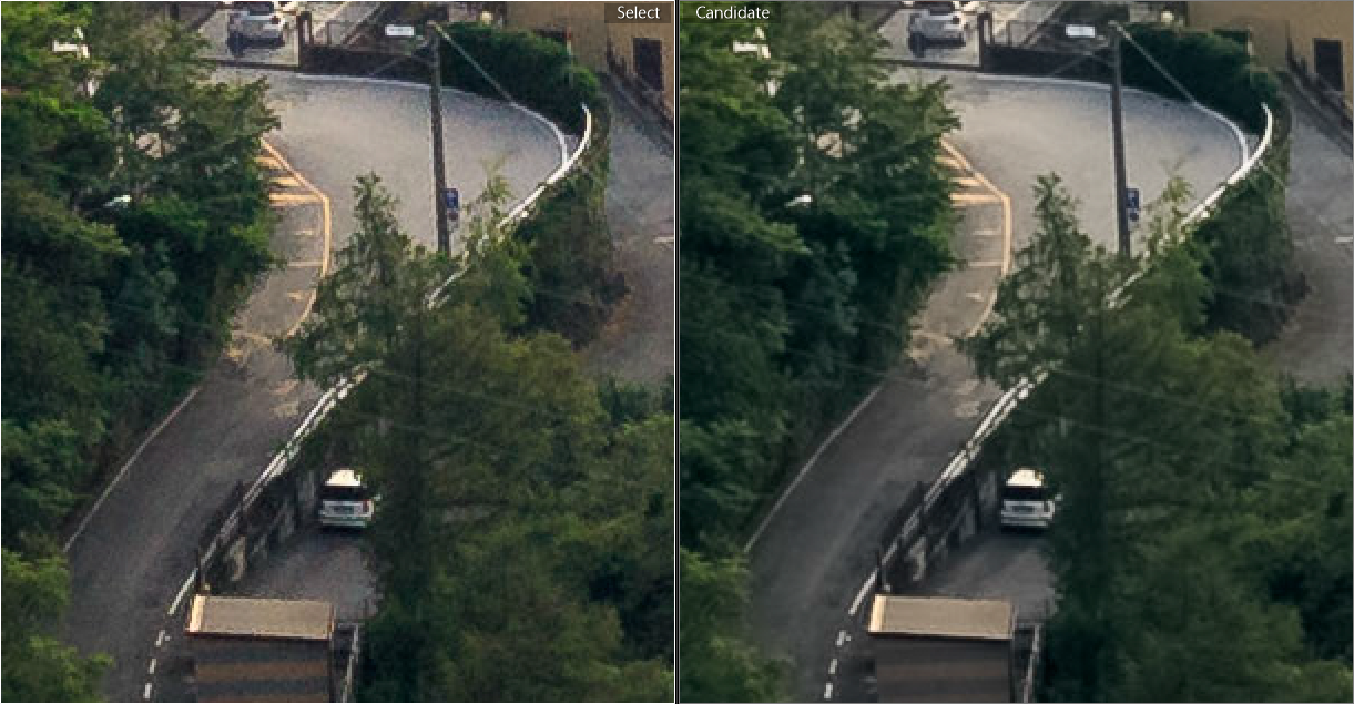 HDR image on the right, regular 0 EV image on the left. Notice how much cleaner the image on the right is?