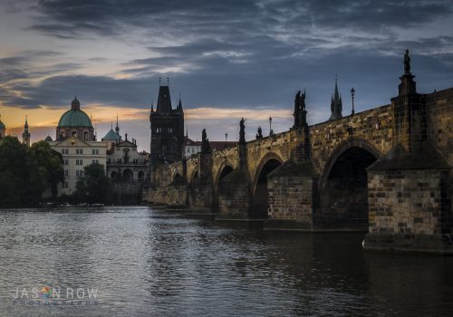 Dawn at the Charles Bridge. By Jason Row Photography