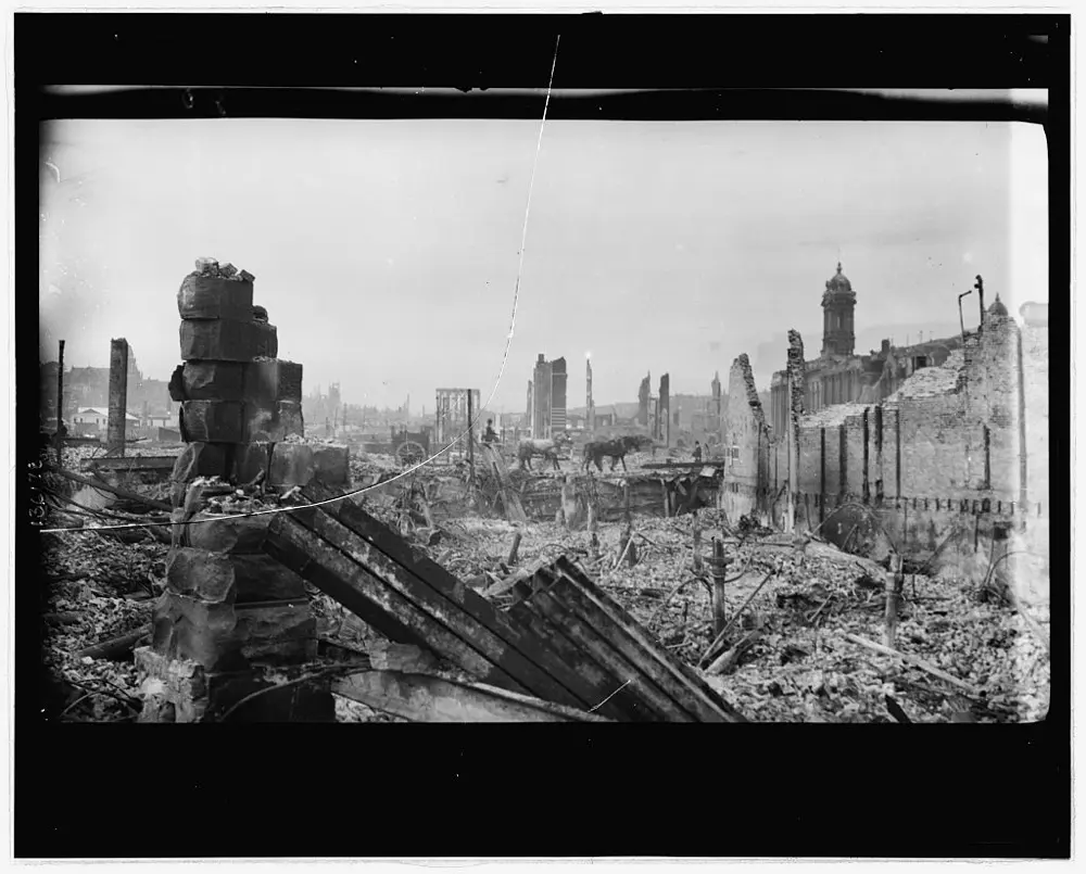 Aftermath of the San Francisco earthquake and fire of 1906