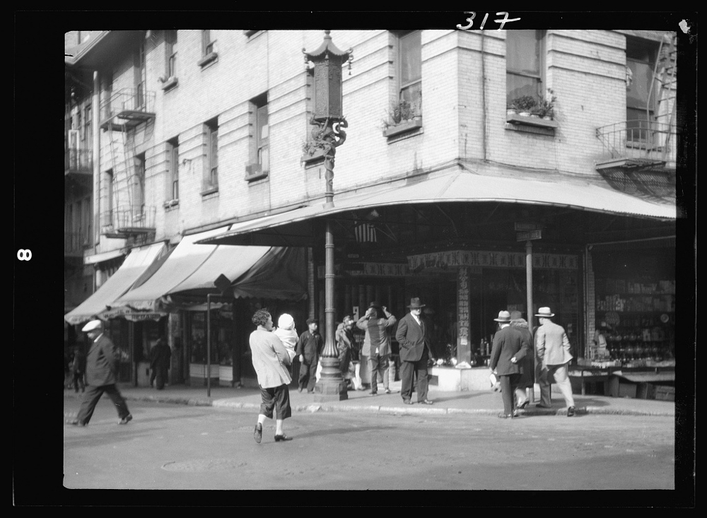 Street corner in Chinatown, San Francisco