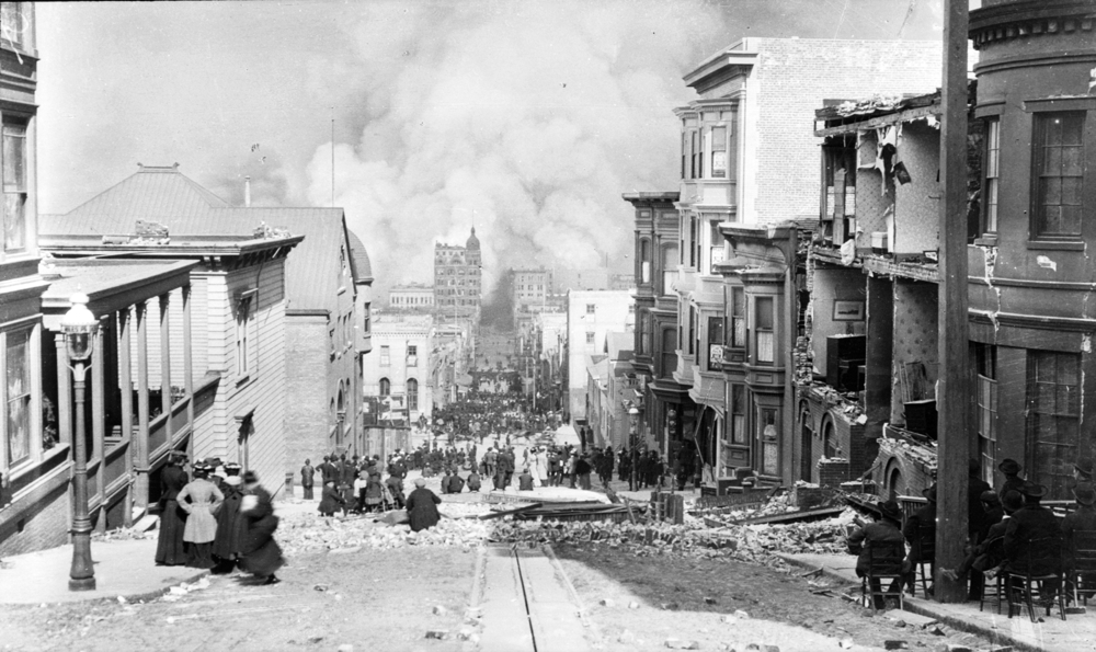 Looking Down Sacramento St., 1906