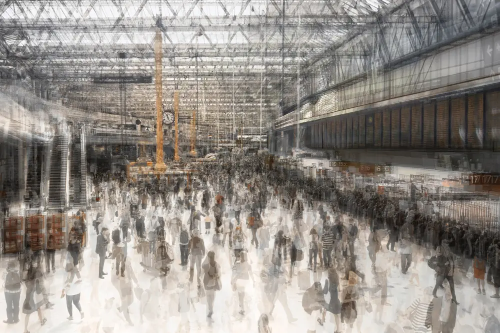 Urban Etching Passengers - Image by Grant Legassick