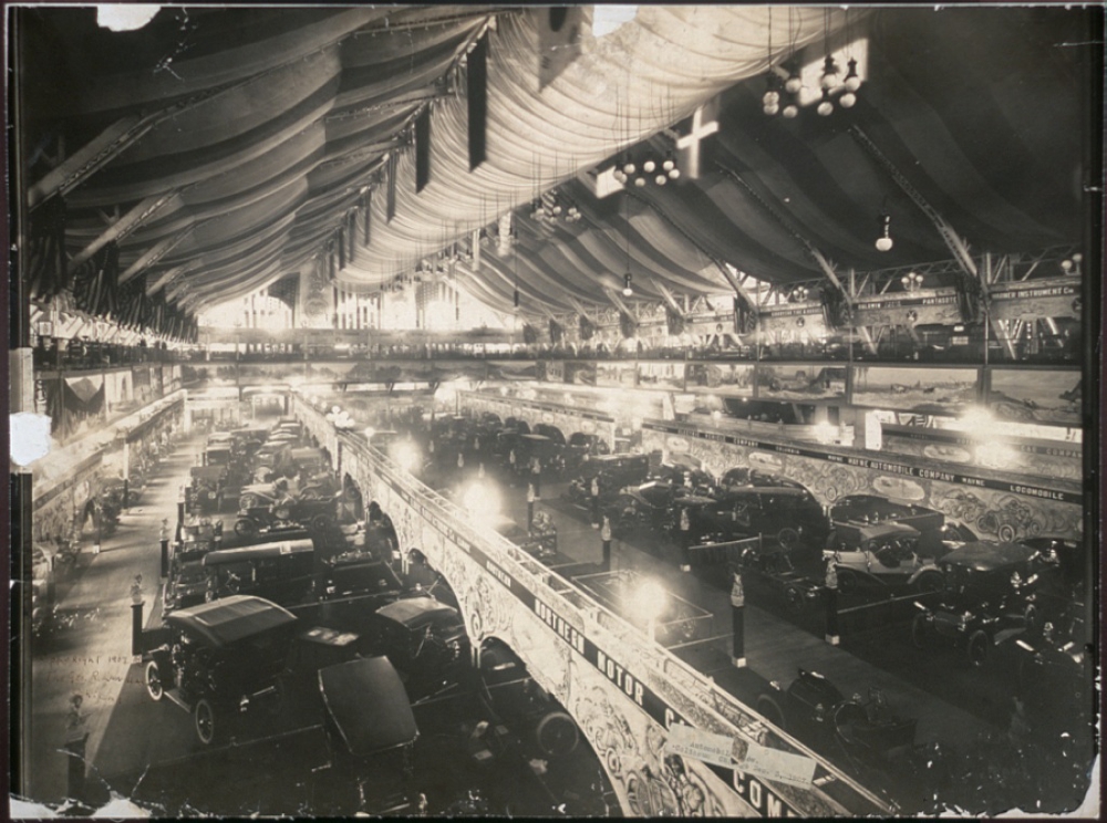 Automobile show, Coliseum, Chicago, Dec. 3, 1907