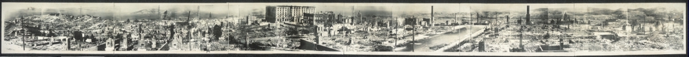 Panorama of San Francisco disaster