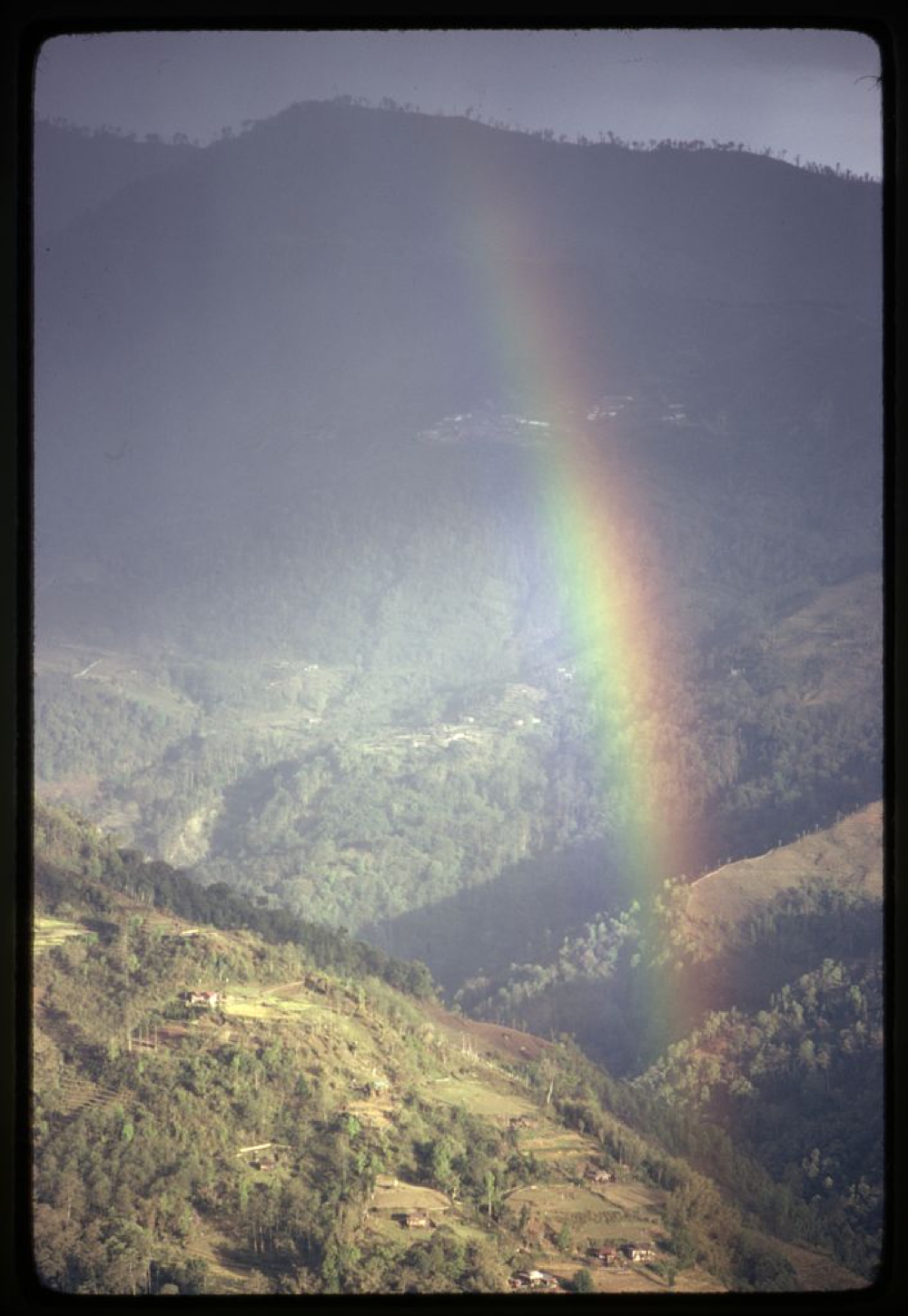 Rainbow in the mountains of Lachung, Sikkim