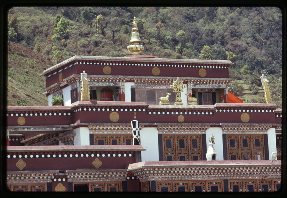 Top of Rumtek Monastery's roof, Sikkim