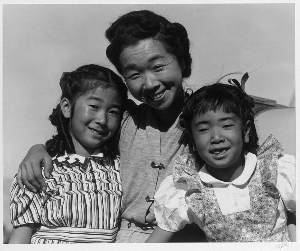 Mrs. Nakamura and 2 daughters (Joyce Yuki and Louise Tami)