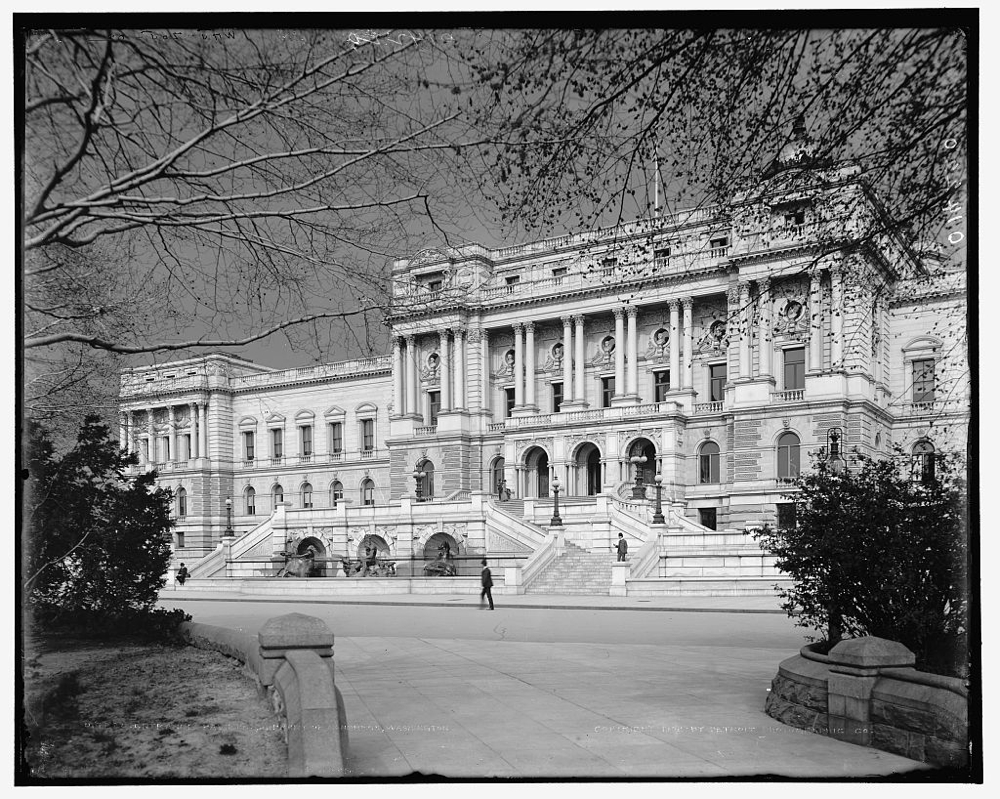 Entrance pavilion, Library of Congress, Washington