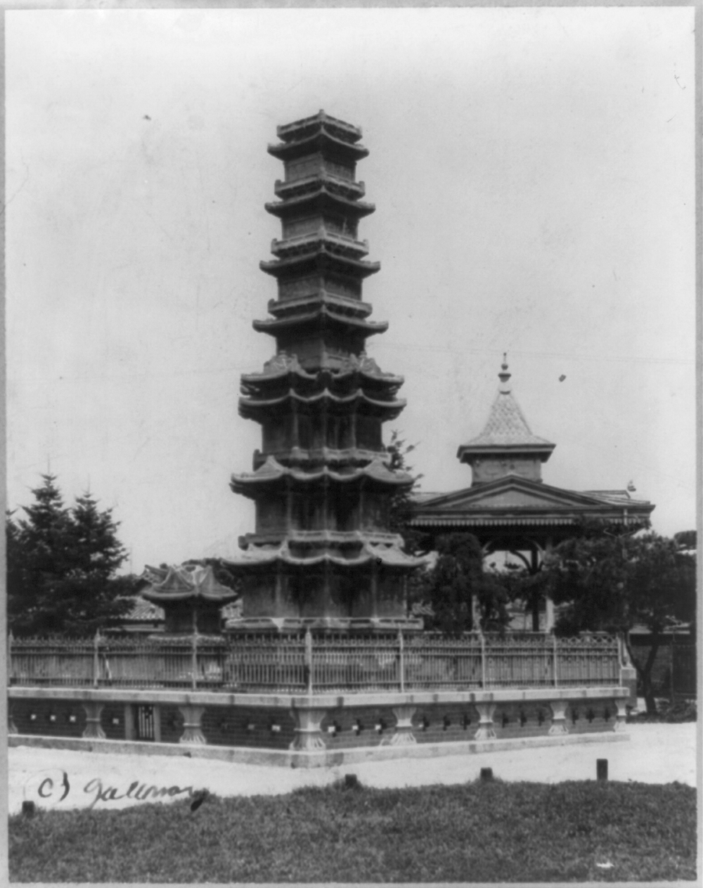 Marble pagoda, which is a Buddhist monument