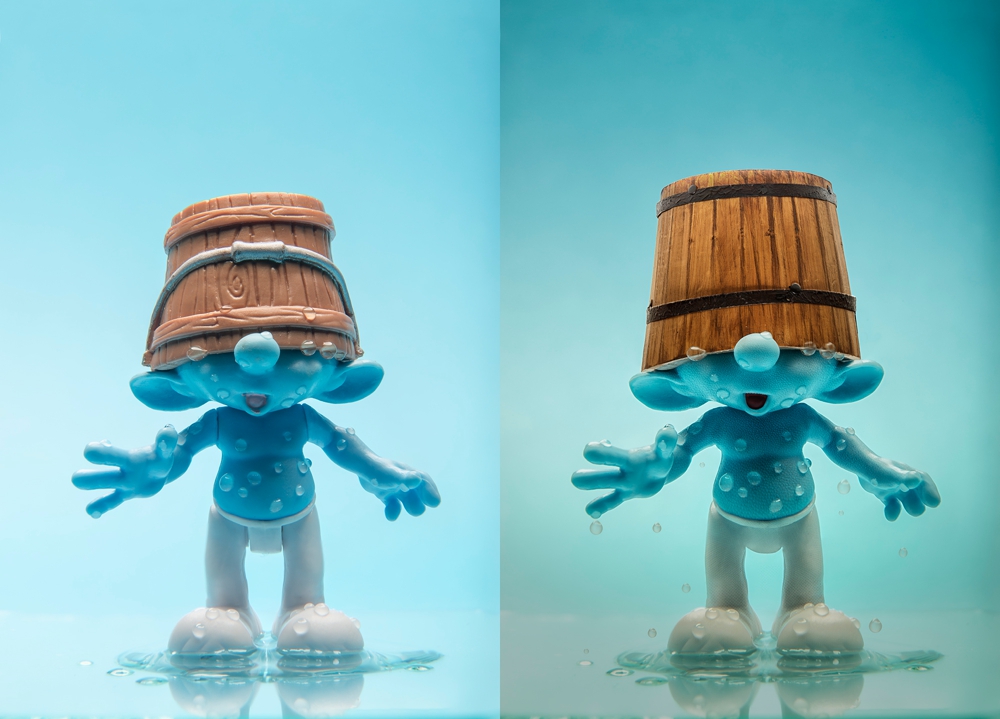 THE SMURF BEFORE AND AFTER
