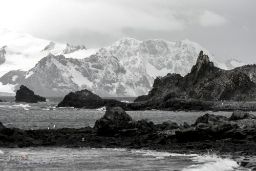 Compressed perspective in Antarctica using a 180mm lens