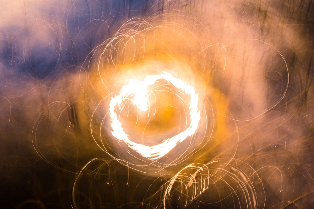 Light on The Water Masquerading As Steel Wool