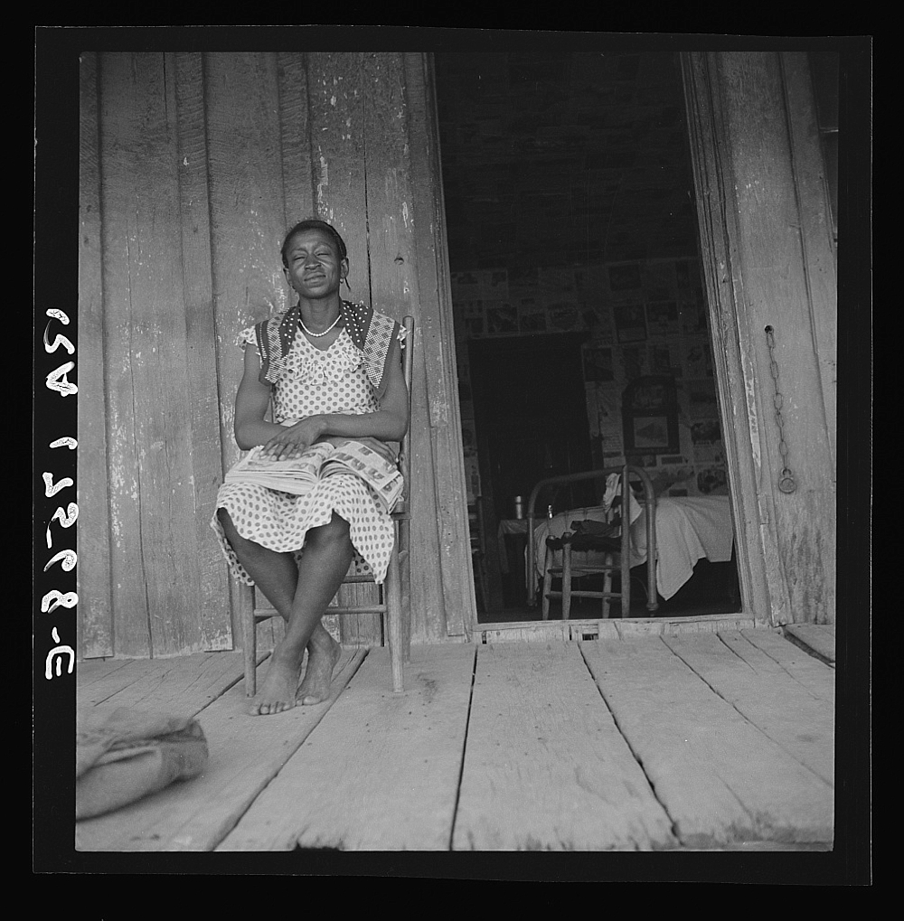 Wife of tractor driver on the Aldridge Plantation