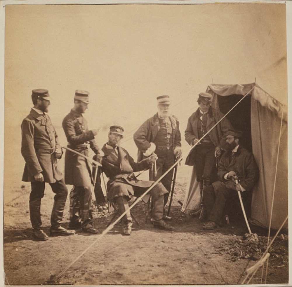 Brigadier McPherson & officers of the 4th Division Captain Higham