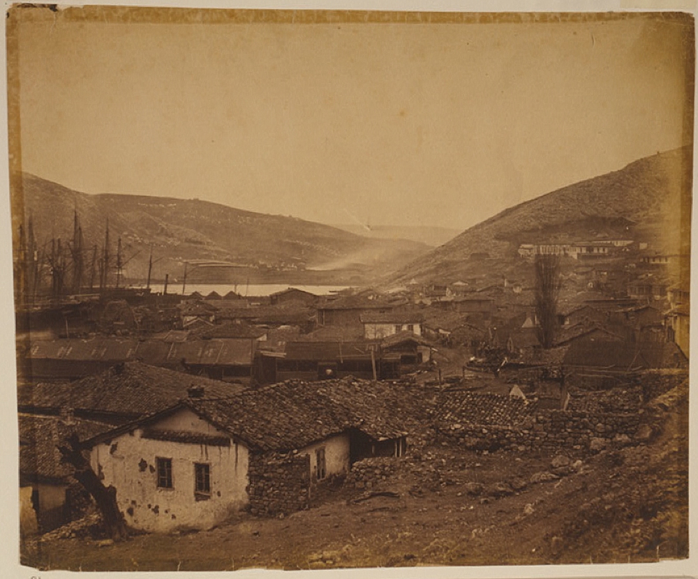 General view of Balaklava, the hospital on the right