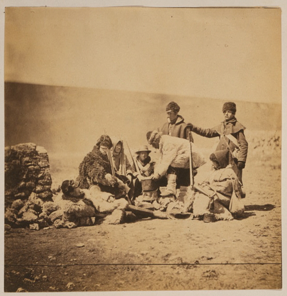 Group of the 47th Regiment, winter dress, ready for the trenches