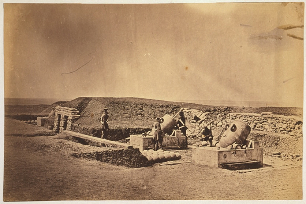 Mortar batteries in front of Picquet house Light Division