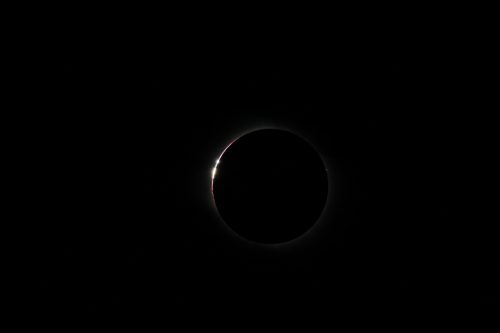 Baily's Beads Total Solar Eclipse 2008 taken in China, by the Gobi Desert