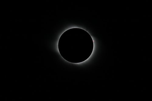 Showing prominences, Total Solar Eclipse 2008 taken in China, by the Gobi Desert